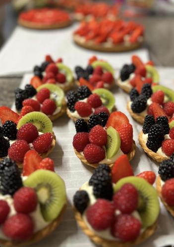 Nos tartes aux fruits 🍓🫐🥝