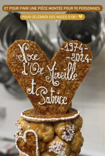 Pièce montée pour des noces d’or 💛✨